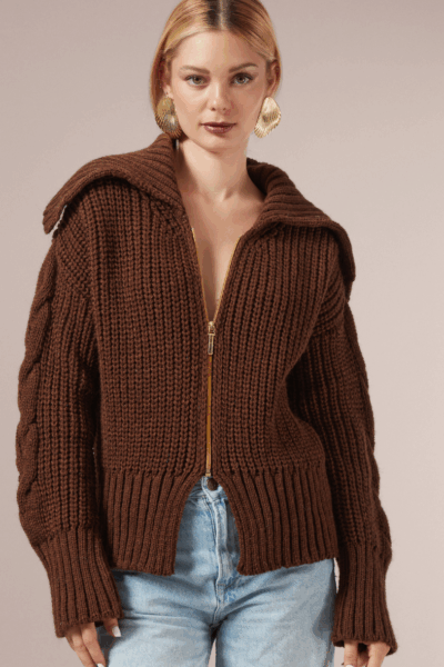 Cardigan with Fringes NF2615