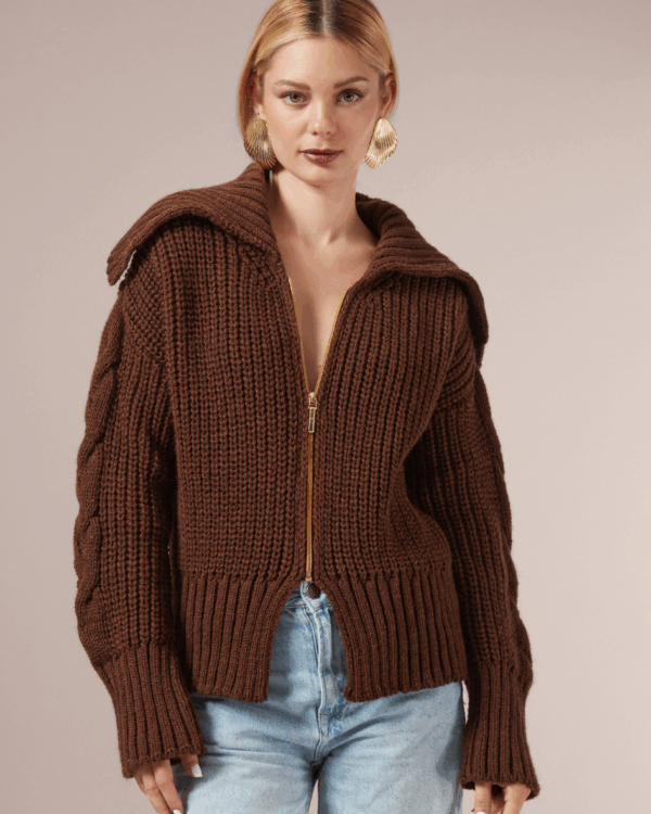 Cardigan with Fringes NF2615
