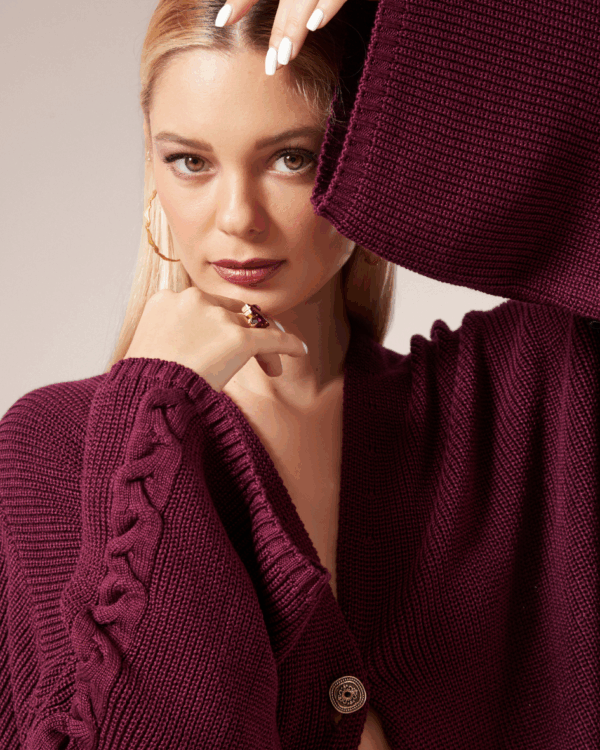 Loose Cardigan NF2603 - Image 3
