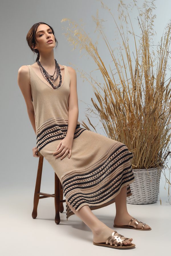 dobly long sleeveless knitted dress from Nima liminal ss21 collection