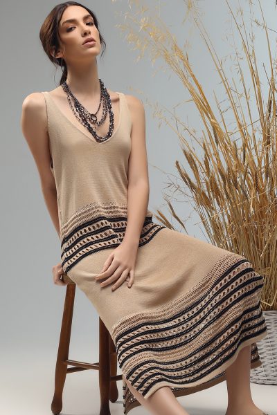 dobly long sleeveless knitted dress from Nima liminal ss21 collection